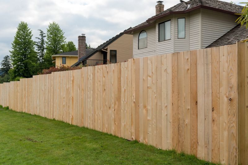 Finished Wood Fence