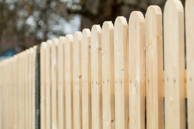 Wood Plank Fence Installation